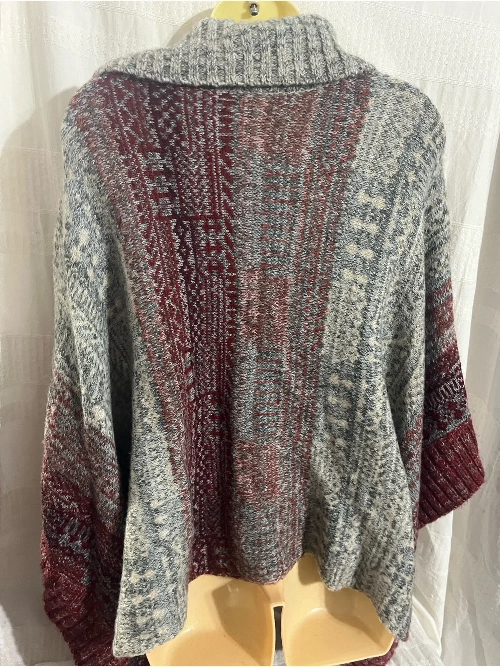 Free People Willow Diamond Knit Poncho